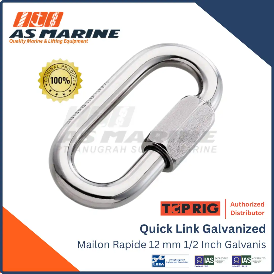 Toprig Quick Link / Mailon Rapide Galvanized 1/2 Inch